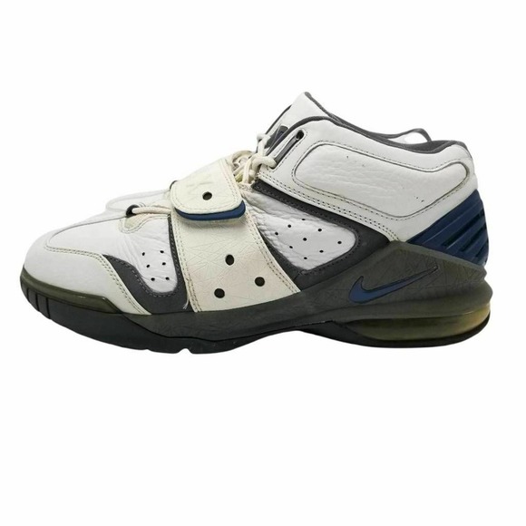 Nike Air Mens Force Operate Max 1 Sneaker White Blue 310429-144 Strap 10.5M - Picture 2 of 12